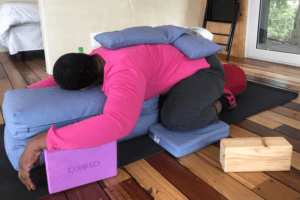 Restorative Childs with sandbags